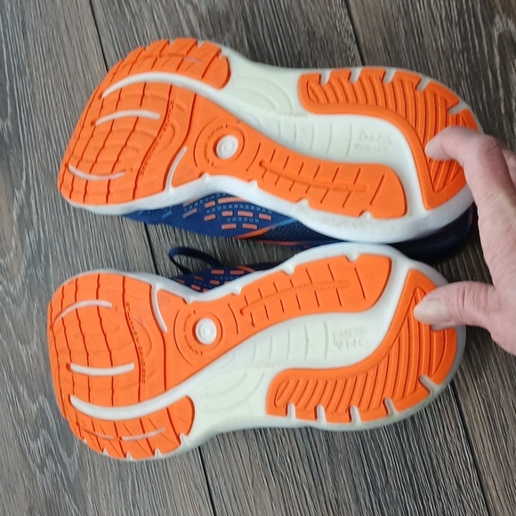 Brooks Glycerin Mens Size 10 Blue & Orange Athletic Running Shoes - Picture 3 of 4